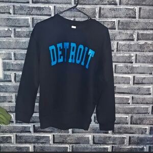 BLACK DETROIT SWEATSHIRT WOMENS SIZE MEDIUM 💥 BRAND NEW💥